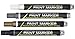 Competitive Advantage Enamel Paint Marker MPD-15 (Black, Silver, Gold, Tan, 4)