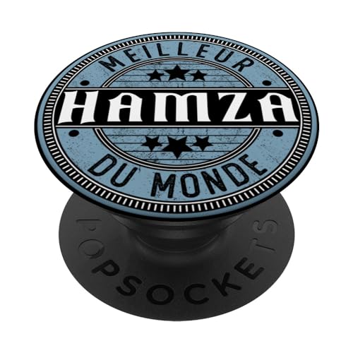 Hamza | Meilleur Hamza du Monde | Hommes & Garçons PopSockets PopGrip Interchangeable
