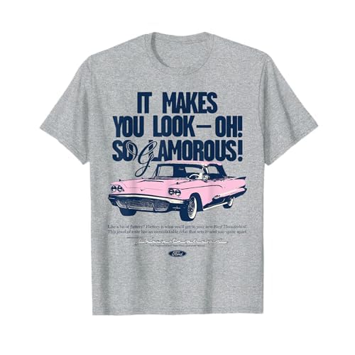 フォード - ヴィンテージ ピンク サンダーバード 1959 So Glamorous Tシャツ