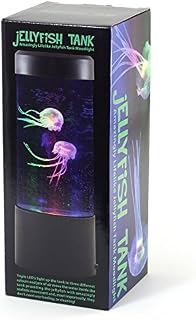 The Source Mini Jelly Fish Tank Lamp Round, Multi-Colored