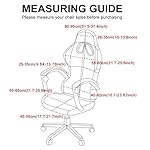 Gaming Chair Covers Only,Stretchable Soft Thick Breathable Mesh Scratch Resistant Gaming Chair Seat Cover with 2Pcs Armrest Slipcovers(Black-red,Style 1) - Image 4