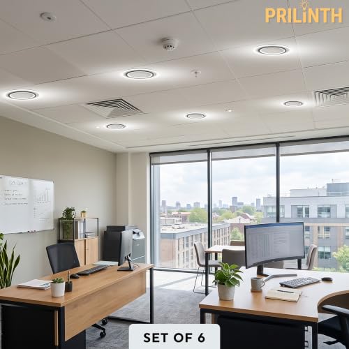Image of 50W 3 Colour Modes LED Ceiling Light (Black, Round)