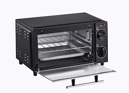 Belaco-BTO-109N-Mini-9L-Toaster-Oven-Tabletop-Cooking-Baking-Portable-Oven-750w-60-min-Timer-100-230-Stainless-Steel-Heating-Tube-incl-Baking-Tray-Wire-Rack