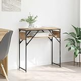 bureau style loft industriel Ambiance moderne : le design minimaliste en chêne artisanal combine charme rustique avec une touche moderne et s'intègre parfaitement dans n'importe quel décor. Créez une atmosphère accueillante avec ce meuble élégant.