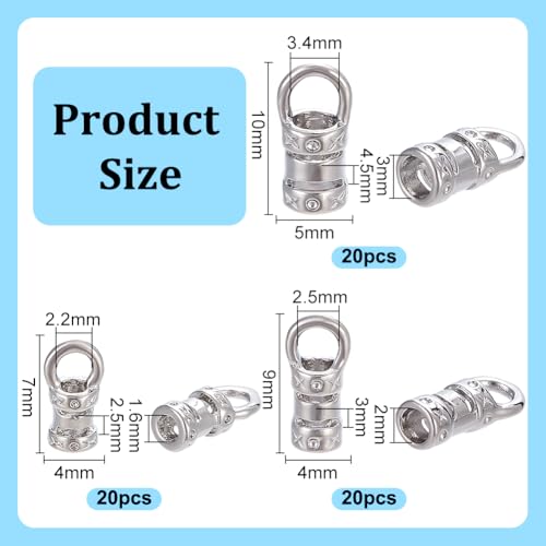 Embouts de cordon de finition parfaits pour l'assemblage de colliers et bracelets - 3