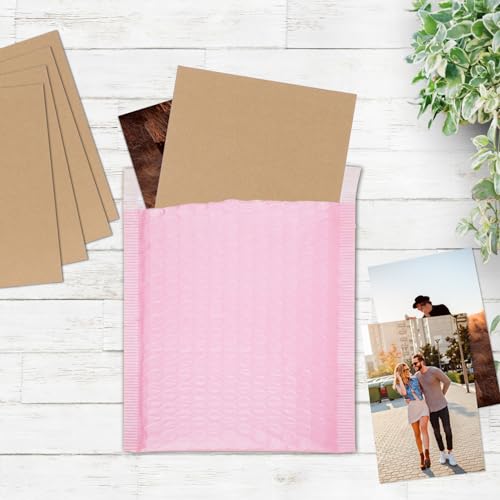 Image of RLAVBL 50 Pack 8.5x11 Corrugated Cardboard Sheets, Flat Cardboard Inserts for Shipping, Mailing, Packing, DIY Crafts