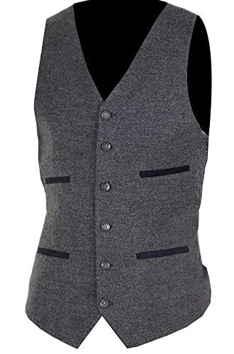 Men's Peaky Blinders Thomas Shelby Grey Wool Vest