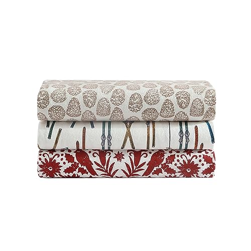 Eddie Bauer 3 Pc Flannel Sheets Twin Size - 100% Cotton Breathable & Soft Twin Sheets Set (1 Flat, 1 Flannel Fitted Sheet & 1 Pillowcase) - 12"... - Image 5