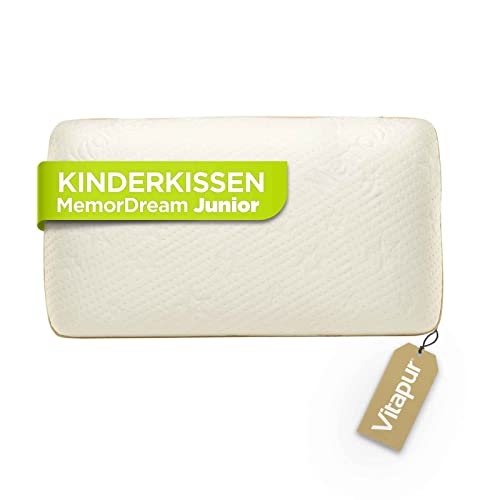 YANGUN Schlummerkids Kissen 45x27cm - Ergonomisches Kinderkissen Mit Dinosaurier Motiv | Memory Schaum
