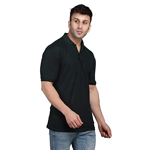 Image of INKKR Men's Combo Polo Neck Cotton Blend Solid T-Shirt (Pack of 2)