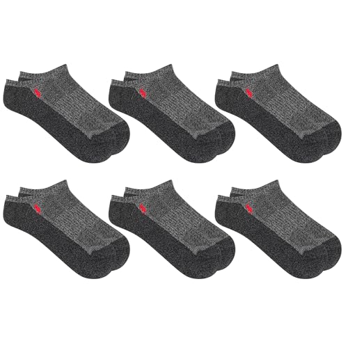 Image of POLO RALPH LAUREN Men's Athletic Performance Cotton Low Cut Socks - 6 Pair Pack - Moisture Wicking Mesh