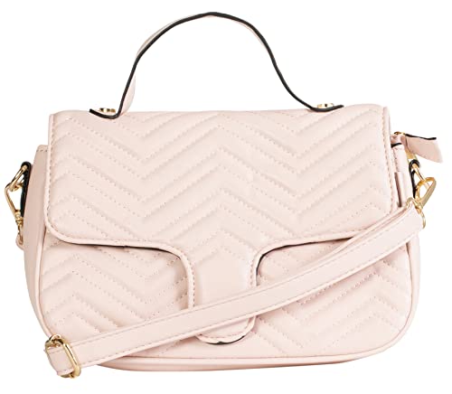 Mabel London Kiki Pochette de soirée pour femme Style messager avec cœur décoratif et sangle réglable, Rose Baby, Taille unique