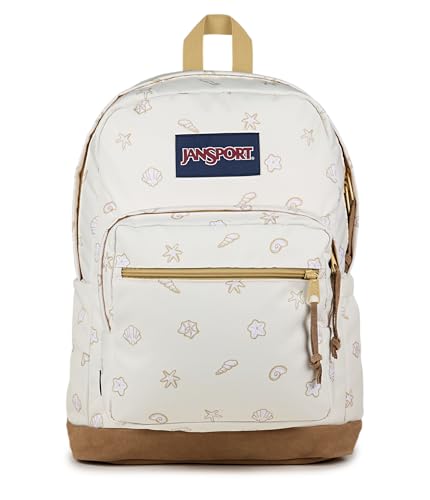 Image of JanSport Right Pack Backpack - Durable Daypack with Padded 15 inch Laptop Sleeve, Spacious Main Compartment & Integrated Water Bottle Pocket,Shell Yes
