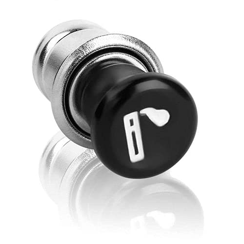 AUTOZOCO Encendedor de Cigarrillos para Coche Metálico, Encendedor de Coche de 12 V, Enchufe de Encendedor de Coche, Toma de Corriente de Coche de 12 V, 21 mm Diámetro de Conexión y 23 mm Fondo