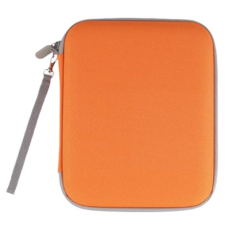 Porte-cartes pour cartes Yoto orange à 80 poches avec fermeture éclair
