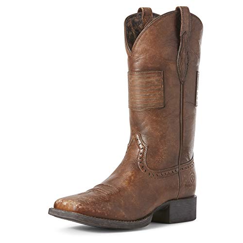 Image of Ariat Women's Women's Round Up Patriot Boot, silly brown, 8 C US