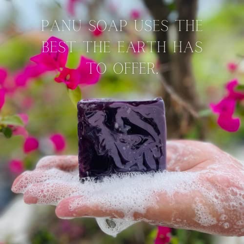 Panu Lavender Vegan Soap Bar - Handmade Soap Bar Gift, All Natural Organic Bar Soap Lavender, Essential Oils Scented Soap Bar, Antibacterial Bar Soap Lavender #TOP3