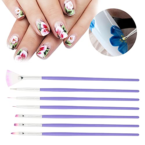 Nail Art Pinsel, Ergonomischer Fester Nagellackpinsel Umweltfreundlich Flexibel für Zuhause für Kunstkreation für… – Bild 4