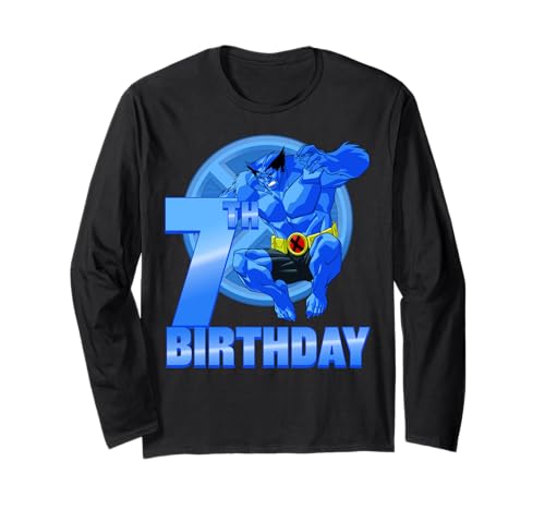 T-shirt X-Men Beast coton anniversaire 7 ans manches longues enfant