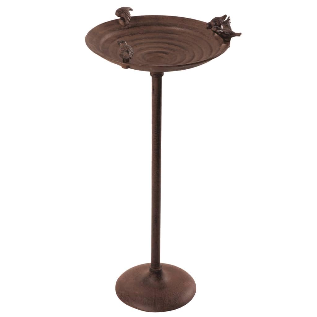 Esschert Design Vogeltränke Schale auf Fuß Vögel, 27 x 60 x 27 cm, FB91