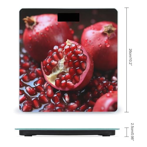 Báscula digital de baño con diseño de frutas y capacidad 400 lb miniatura 2