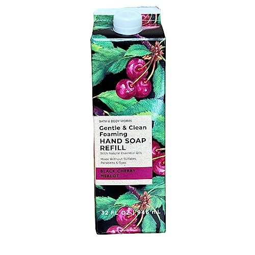 Bath & Body Works Black Cherry Merlot Refill Gentle & Clean Foaming Hand Soap 32 fl. oz. (Black Cherry Merlot)