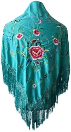 Genérico FLAMENKA ROCIERA Mantón de Flamenca, Mantoncillo Bordado...