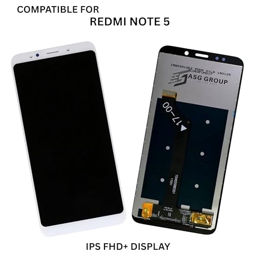 Image of Bezel-Less Display for Redmi Note 5 | Full HD+ IPS LCD Screen Replacement | Original Quality Black Display with Touch Digitizer | Durable, High-Brightness Mobile Display Combo