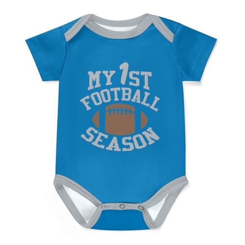 Image of Tbefiow My First Football Season - Baby Bodysuit for Boy Girl Baby Clothes Football Gifts