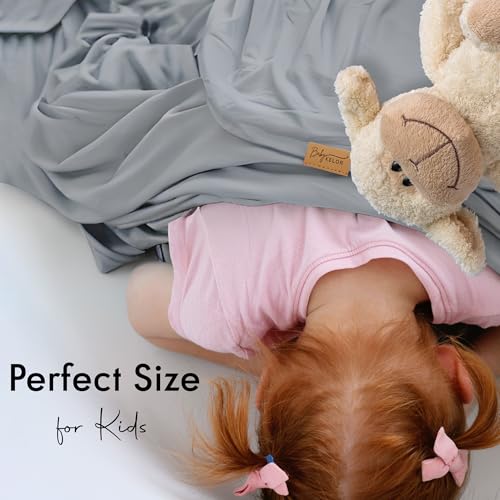 Image of K E L O R Swaddle Blankets, Baby Swaddling Wrap Nursery Blanket for Boys & Girls Unisex, Soft 95% Viscose from Bamboo and 5% Spandex, Large 45 x 45 inches, Ribbed Ash Gray