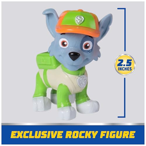 Paw Patrol Pat Patrouille Camion de Recyclage Rocky 75% Plastique Recyclé Camion Enfant Et 1 Figurine Véhicule Voiture Pat Patrouille Véhicule Jouet Enfant et + - vue 9