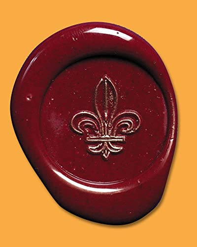 Jacques Herbin 40250T, A Round Seal with a Varnished Wooden Handle, Symbols, Lily, Manufactured in France, Creative Art Tool - Image 2