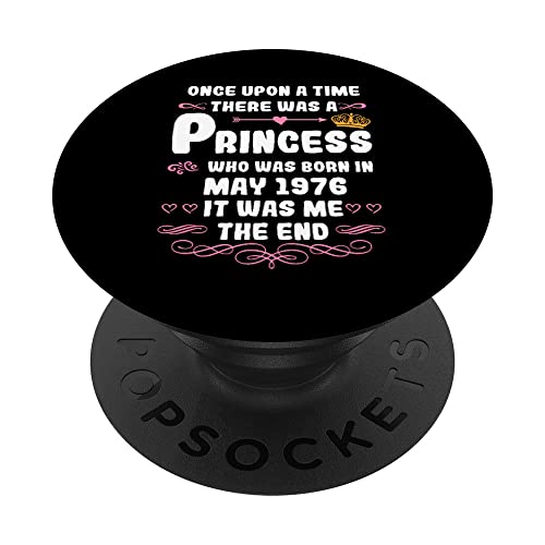 Había una vez una princesa. Mayo 1976 Cumpleaños PopSockets PopGrip Intercambiable