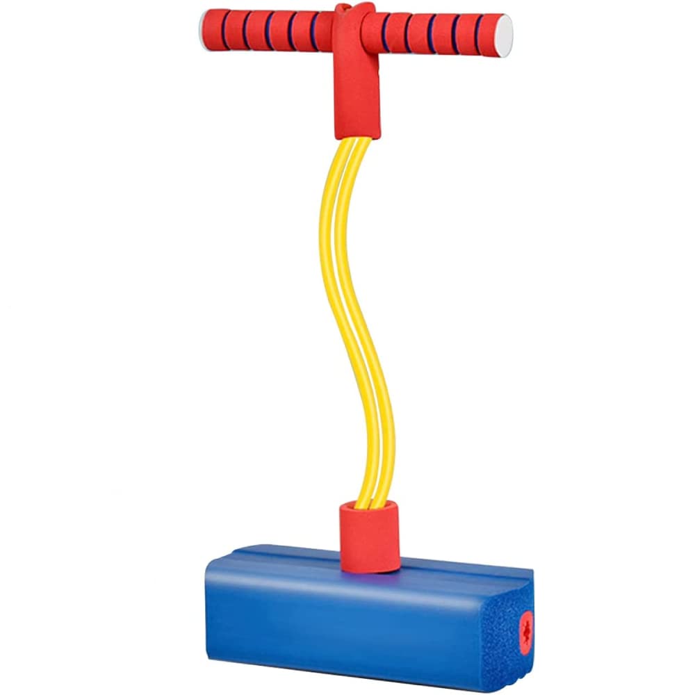 JUNI Foam Pogo Stick: Fun Outdoor Toy for Active Kids & Toddlers - Durable, Safe Jumping Fun for Ages 3 and Up - for Boys and Girls (BLUE)