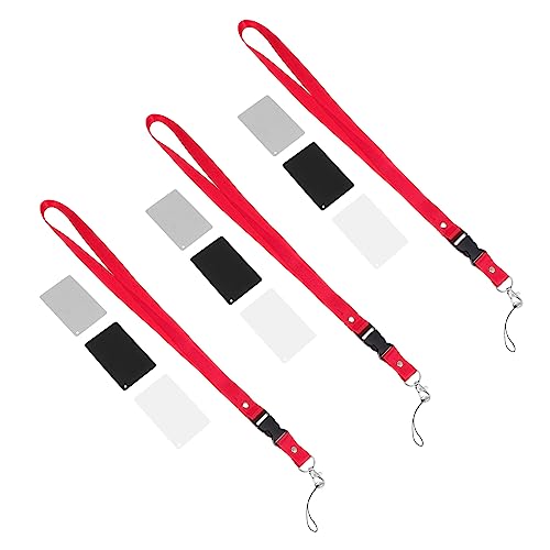 OSALADI 9pcs Exposure Photography Lanyard Calibration Camera Checker Videography Scratch-Resistant Non-Reflective Quick Release Camera Strap