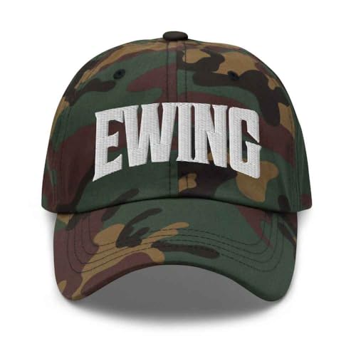 Merch Town Ewing Baseball Cap Ewing Dad Hat Nebraska NE Hat Embroidered Souvenir Green Camo