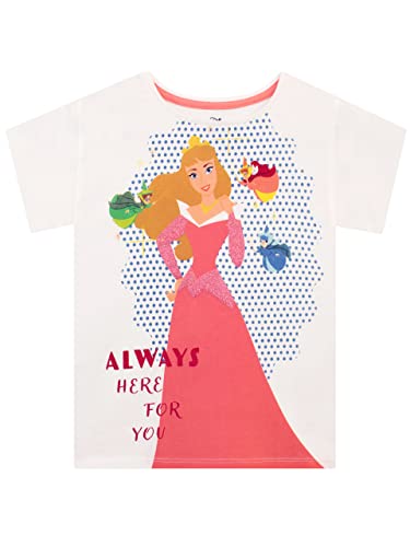 Disney Girls Sleeping Beauty T-Shirt Princess Aurora Short Sleeve Top