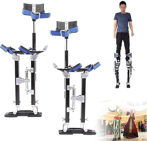Adjustable Drywall Stilts - Lightweight Aluminum, Height Range 18" to 30", Perfect for Ceiling Painting, Electrical Work, Home Renovation, and Creative Role Playing