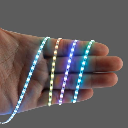 Tira LED WS2812B 3.2FT 160 LEDs/m RGB 2.7mm Ancho DC12V miniatura 1