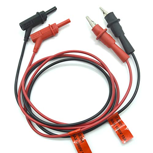 Image of ITECH 10A Alligator Clip - Banana Plug Test Lead for Lab Power Supply Electronic Load A Pair of Red and Black Test Line IT-E30110-AB 1m