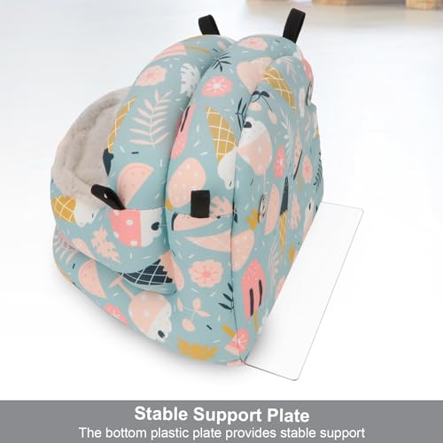 Bird-Nest-House-Winter-Warm-Bird-Bed-Hanging-Hammock-Snuggle-Hut-for-Parakeets-Budgies-Cockatiels-Conures-Quaker-Parrot-Small-Blue