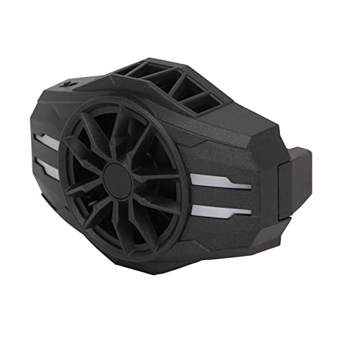 Refroidisseur de Téléphone Portable Slip Silicone Pad Grande Surface de Refroidissement Ventilateur de Refroidissement de Téléphone Semi-conducteur pour Regarder des Vidéos (Chevalier Noir Super