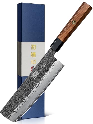 Nakiri Knife With Japanese Handle: Ultimate Guide 3 HOSHANHO 7 Inch Nakiri Knife,...