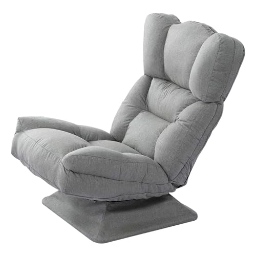 Sofá individual para juegos en suelo: sillón reclinable transpirable y suave gris oscuro 2