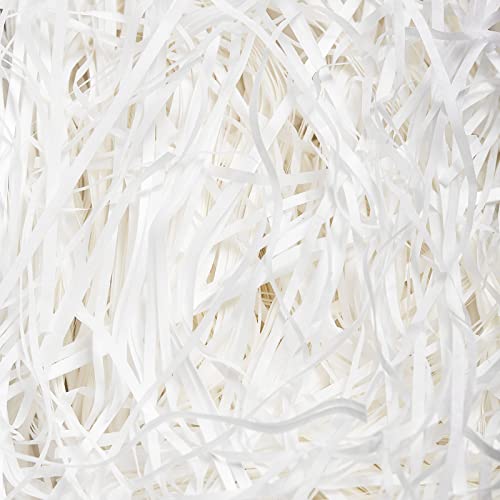 500g White Shredded Tissue Paper White Shredded Paper for Hampers Soft to the Touch Ideal Hamper Filling and Gift Packaging Filler
