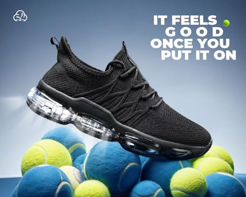Image of Men's Air Running Shoes Non Slip Workout Casual Sport Shoes for Men Basketball Sneakers Fashion Tennis Sport Fitness Cross Trainers
