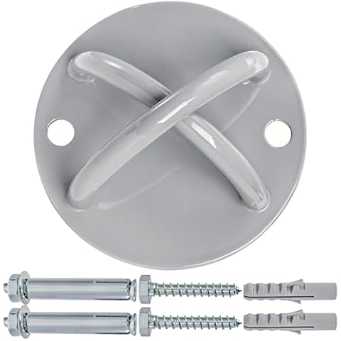 Faswin Wall Mount Bracket for Suspension Straps, Ceiling Anchor X Mount for Rings, Body Weight Strength Training Systems, Yoga Swings & Boxing Equipment Cover