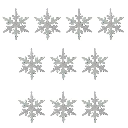 Décorations Noël flocon de neige en cristal pour table de mariage chic