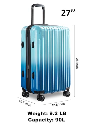 Image of 27 inch Luggage - Airline Approved Suitcases with Spinner Wheels, Built-In TSA Lock，Hard Shell Expandable Suitcases