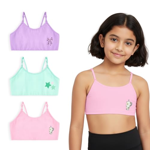 Image of YouGotPlanB Cotton Training Bra for Pre-Teen Girls | Ages 8-16 Years | Non-Padded | Full Coverage | Breathable | Best First Bra